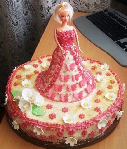 Տորթ Բարբի տիկնիկ (Barbie, Барби торт)